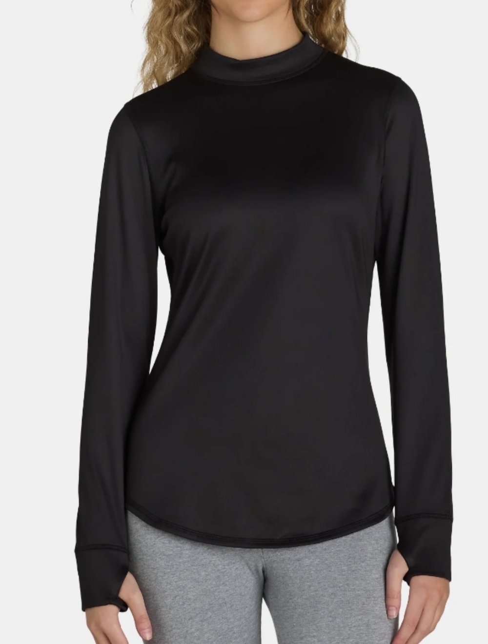 ClimateRight by Cuddl Duds Women's Size XS Thermal Guard Base Layer Mock Neck